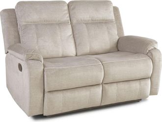 Home Heavenly Sofá relax 2 plazas con mecanismo palanca en color beige