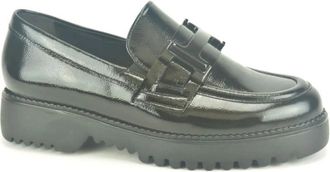 Gabor Zwarte Kant Moccasin Schoenen - Dames - Loafers - Zwart - 38 1/2 EU - Schoenen