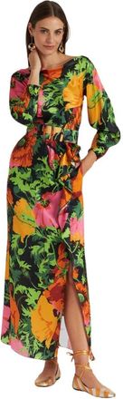 La DoubleJ Penny Dansjurk - Dames - Maxi kleedjes - Veelkleurig - S - Satijn - Kleedjes
