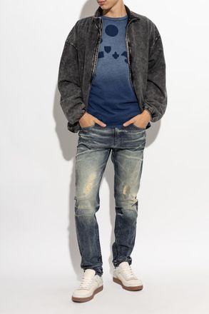 Diesel T-shirt T-NOX, Mens, Navy Blue