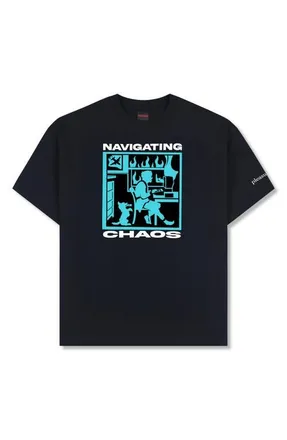 Pleasures Navigate Graphic T-Shirt in Black at Nordstrom, Size X-Large