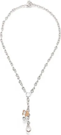 Yvmin Necklace Woven Mini Bear Pin Lock