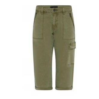 C.Ro Cargo Pocket Capri Shorts Groen - Dames - Korte broeken - Groen - Maat: L