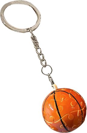 Generic Ball Puzzle Keychain | Basketball Puzzle Key Chain | Ball Shaped Jigsaw Puzzle Puzzles Keyring Jigsaw Puzzle Keychain