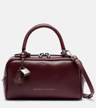 Brunello Cucinelli Boston Explorer Small leather tote bag