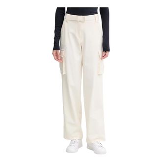 Guess X North Sails Cargo Broek - Dames - Straight fit broeken - Wit - S - Polyester - Broeken