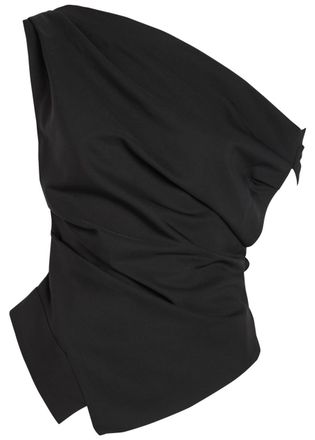 R&oacute;he Asymmetric Off-the-shoulder top - Black - 34 (UK6 / XS)