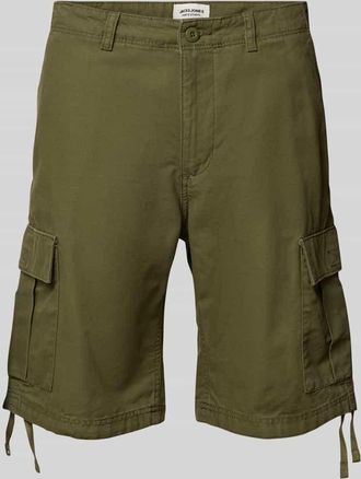 Jack & Jones Jack & Jones Regular Fit Cargoshorts mit G&uuml;rtelschlaufen Modell COLE BARKLEY in Oliv, Gr&ouml;&szlig;e XL