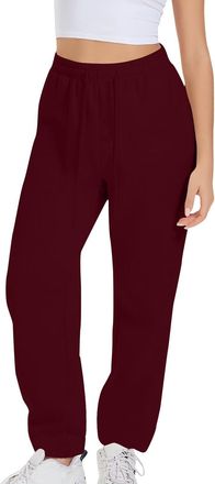 Generic Joggers for Women UK,Womens Wide Leg Sweatpants Cozy Fleece Jogger Pants Straight Leg Baggy Elastic High Waisted Sport Yoga Pants Plain Loose Tracksui