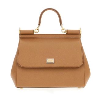 Dolce & Gabbana Handbags, female, Beige, Size: ONE SIZE Borse a Mano