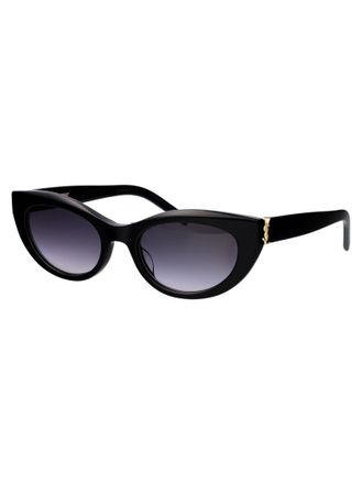 Saint Laurent Womens Sunglasses Slm115 Black Acetate Black-Black-Grey Black/black/grey