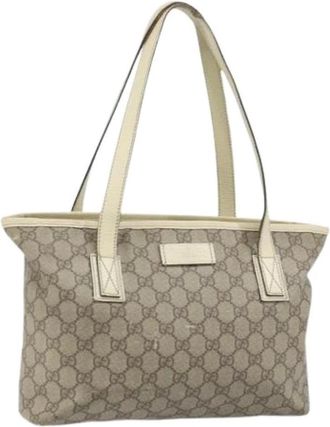 Gucci Pre-owned Tote Bags, female, Beige, Size: ONE SIZE Pre-owned Vintage Tote Bag