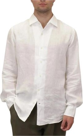 MC2 Saint Barth Raphael Linnen Shirt - Heren - Casual Overhemden - Wit - 3XL - Linnen - Overhemden