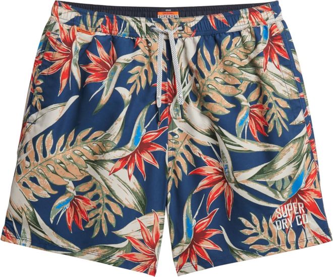 Abraxas Badehose Hawaii-Print Herren In Übergrößen – Mit Innennetz & Verstellbarem Bund – Für Strand & Pool
