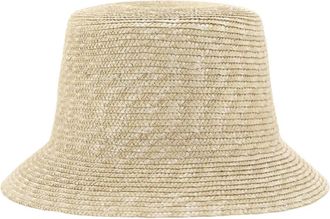 Saint Laurent Maglina Strooien Bucket Hat - Dames - Hoeden - Beige - 57 CM - Accessoires
