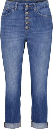 Dondup Koons Cropped Jeans - Heren - Cropped Jeans - Blauw - W28 - Katoen - Jeans