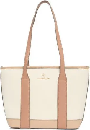 Nanette Lepore Sylas Tote with Wristlet Pouch in Warm Taupe - Rice at Nordstrom Rack