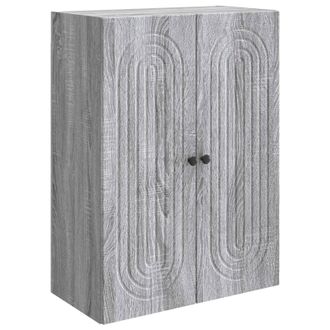 vidaXL Armario De Pared Sonoma Gris 66 X 34,5 X 90 Cm Vidaxl