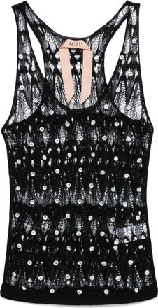 N°21 Top con cuciture - Nero