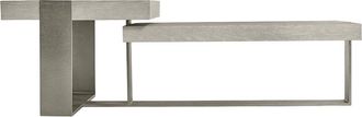 Bernhardt Tempo Metal Base Cocktail Table