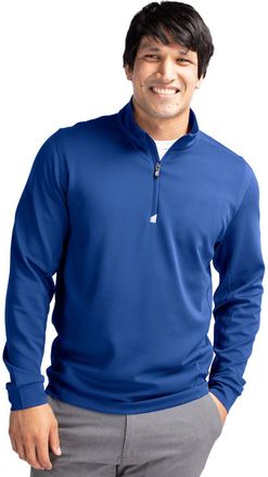 Cutter & Buck Traverse Stretch Eco Quarter Zip Mens Pullover