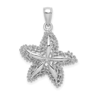 Diamond2Deal 14k Gold Starfish Filigree Charm