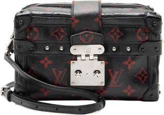 Louis Vuitton Black Limited Edition Monogram Infrarouge Petite Malle Soft Bag (Authentic Pre-Loved)