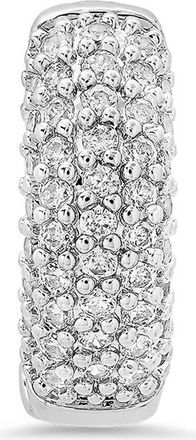 HMY Jewelry Simulated Diamond Ear Cuff in Silver at Nordstrom Rack