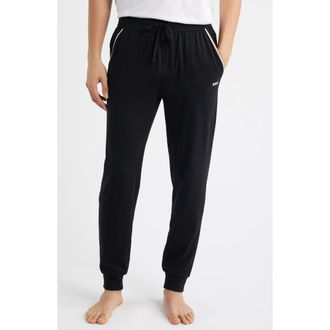 BOSS Unique Cotton Blend Pajama Joggers in Black at Nordstrom, Size Xx-Large