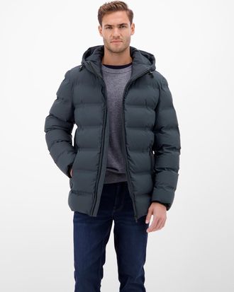 Lerros Winterjacke LERROS LERROS Herren Winterjacke - smart und unkompliziert, Herren, Gr. L, blau night, 100% Polyester, Jacken Winterjacke, Wasserabweisend