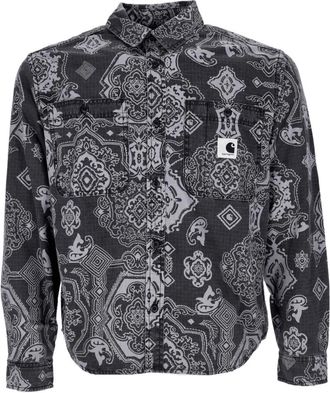 Carhartt Work in Progress Long Sleeve Shirt - Dames - Overhemden - Grijs - XS - Katoen - Overhemden