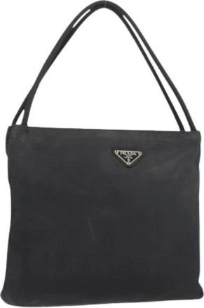Prada Pre-owned Tote Bags, female, Black, Size: ONE SIZE Pre-owned Vintage Hand Bag