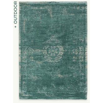 Louis De Poortere MEDALLION DESIGN - FADING WORLD MEDALLION TAPPETO - Prodotto in Belgio - Tessuto piatto jacquard meccanico - Rifinito a mano - Antiscivolo naturale