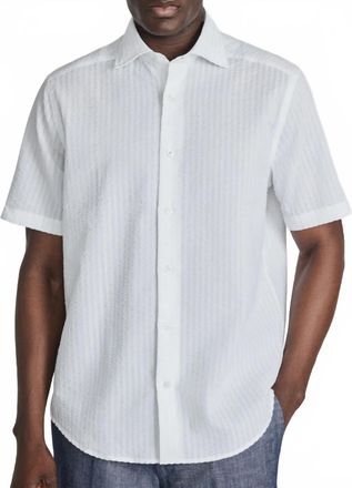 Jack Victor Mens Bedford Short Sleeve Shirt In White