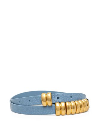 By Malene Birger Ounlo leather belt - women - Calf Leather - One Size - Blue