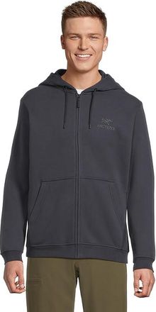 Arc'teryx Emblem Fleece Full-Zip Hoody Mens Coat Black Sapphire : SM, Cotton/Polyester
