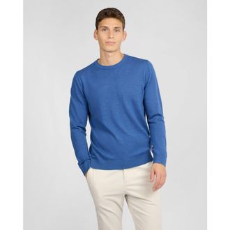 Onia Extra Fine Merino Wool Crewneck Sweater in Cobalt Bl Mlnge at Nordstrom, Size X-Large