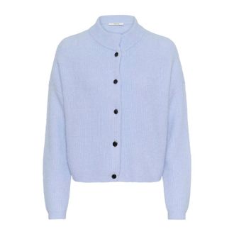 Gestuz Cardigans, female, Blue, L, AlphaGZ Short Cardigan