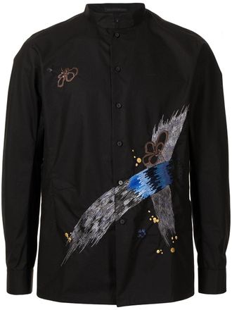 Shiatzy Chen Camicia con ricamo - Nero