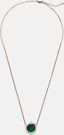 Repossi Antifer 18kt rose gold pendant necklace with malachite and diamonds