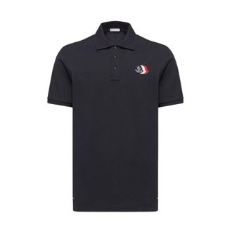 Moncler Polo Shirts, male, Blue, Size: 2XL Moncler T-shirts and Polos Blue
