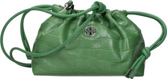 Tory Burch Green Leather Shoulder Womens Bag