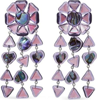 Tory Burch Orecchini chandelier Curiosity - Viola