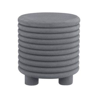 Jonathan Y Designs Evans 18 Minimalist Modern 3-Legged Drum Indoor/Outdoor Accent Table in Gray Frosted at Nordstrom