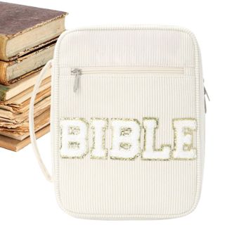Generic Bible Bag - 25x20.5x7.5cm Bible Bible Shoulder Bag, Outdoor Travel Carrying Package for Work School College Study, Large Capacity Bag with MA