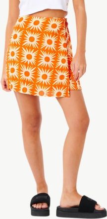 Rip Curl Sun Drenched Wrap Skirt in Orange at Nordstrom, Size Xx-Small