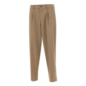 HUGO BOSS Broeken, Heren, Beige, S, Wol, P-Phil Broek
