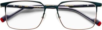 Etnia Barcelona Rafel Rectangular Metal Frame Eyeglasses with Adjustable Nose Pads