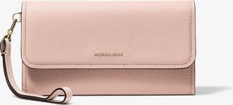 Michael Kors Jet Set Medium Pebbled Leather Smartphone Wristlet
