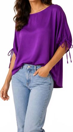 Naked Zebra Grace Top In Violet